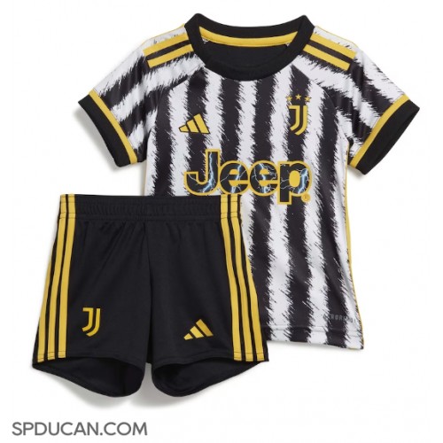 Dječji Nogometni Dres Juventus Domaci 2023-24 Kratak Rukav (+ Kratke hlače)